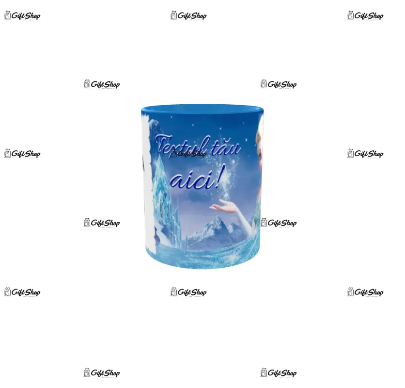 Elsa, frozen, cana personalizata cu poza si text, 330ml, model 3348